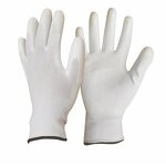 13G White PU Coated Gloves Manufacturer - OEM/ODM Custom 13G White Polyester White PU Palm Coated Gloves