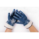 Nitrile Gloves Manufacturer - OEM/ODM Custom Blue Nitrile Fully Coated Work Gloves