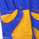 Cow Split Leather Welding Gloves Manufacturer - OEM/ODM Custom TongFu Blue Cow Split Leather Welding Gloves