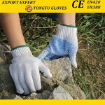PVC Dotted Cotton Work Glove Manufacturer - OEM/ODM Custom Pvc Dotting Machine White Knitted Cotton Gloves EN388