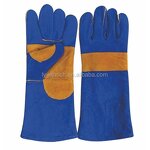 Cow Split Leather Welding Gloves Manufacturer - OEM/ODM Custom TongFu Blue Cow Split Leather Welding Gloves