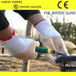 String Knit Pvc Dotted Gloves Factory - OEM/ODM Custom High Quality String Knit Pvc Dotted Fabric Work Glove