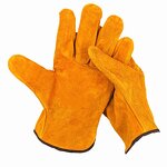 Yellow Pig Split Leather Gloves Factory - OEM/ODM Custom Yellow Pig Split Leather Driver Style Work Gloves