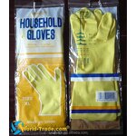 Yellow Latex Gloves Manufacturer - OEM/ODM Custom Hot Sale Yellow Color Long Flock Lined Latex Gloves