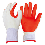 Orange Latex Coated Gloves Manufacturer - OEM/ODM Custom Orange Smooth Latex Coated Work Safety Hand Gloves