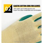 Latex Gloves for Work Manufacturer - OEM/ODM Custom High Quality Latex Gloves Cotton Liner CE En 388