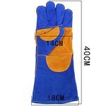 Weldman Safety Gloves Manufacturer - OEM/ODM Custom 10.5" Industrial Leather Hand Gloves for Weldman Use