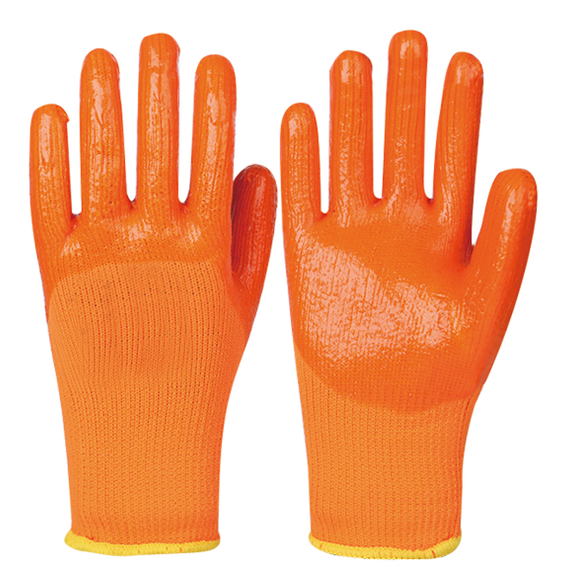 Oil Proof Pvc Gloves Manufacturer - OEM/ODM Custom Oil Proof Pvc Gloves Terry Cloth Coated Anti-Slip