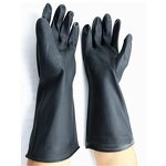 Waterproof Heavy Duty Gloves Factory - OEM/ODM Custom Black Industrial Latex Gloves Waterproof Oil Resistant