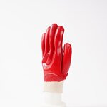 Red PVC Oil-Resistant Gloves Manufacturer - OEM/ODM Custom Red PVC Oil-Resistant Work Gloves Durable Protection