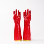 Thermal Chemical Resistant PVC Gloves Manufacturer - OEM/ODM Custom Thermal Oil Acid Chemical Resistant PVC Gloves