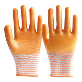 13 Gauge PVC Breathable Gloves Factory - OEM/ODM Custom 13 Gauge U3 PVC Orange Nylon Coated Waterproof Gloves