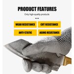 Cut-protection Work Safety Gloves Manufacturer - OEM/ODM Custom HPPE PU Coated Anti-cut Level 5 Gloves
