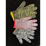 Dark Grey Cotton Gloves Manufacturer - OEM/ODM Custom Dark Grey Cotton Working Gloves Red Edge