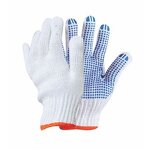 Cotton Dotted PVC Work Gloves Factory - OEM/ODM Custom Cotton Dotted PVC Work Gloves with Finger Tip Protector