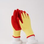 Grey Crinkle Latex Gloves Manufacturer - OEM/ODM Custom Grey Crinkle Finished Latex Coated Work Gloves EN388