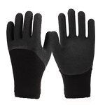 Warm Winter Safety Gloves Factory - OEM/ODM Custom Double Liner Polyester Acrylic Latex Coated Winter Gloves