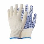 PVC Dotted Cotton Work Glove Manufacturer - OEM/ODM Custom Pvc Dotting Machine White Knitted Cotton Gloves EN388