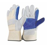 Industrial Leather Hand Gloves Factory - OEM/ODM Custom 10.5" Safety Reinforced Palm Leather Work Gloves EN388