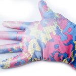 Custom Printed PU Coated Gloves Factory - Colorful Garden Gloves for Women