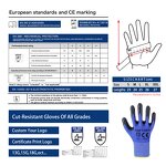 Latex Coated Work Gloves Supplier - Black Latex Finish Construction Safety Gloves