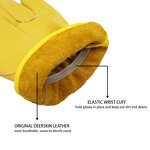 Leather Working Gloves Supplier - Waterproof Fleece Lined for Welding and Driving