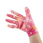 Printed Nitrile Coated Gloves Supplier - for Gardening Woman Farming Construction