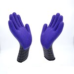 Latex Foam Coated Gloves Supplier - Black Honeycomb Foam Industrial Gloves