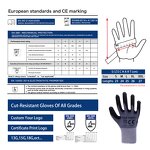 Nitrile Foam Coated Gloves Factory - Black Foam Finish Palm Coated Work Gloves