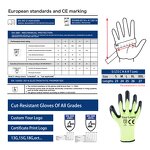 Nitrile Coated Safety Gloves Factory - Green Polyester Black Finish Oil Resistance