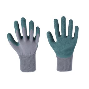 Latex Coated Gloves Manufacturer - Dark Green Gloves for Summer Industrial Work