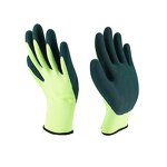 Latex Coated Safety Gloves Factory - Black Latex Sandy Finish Industrial Gloves