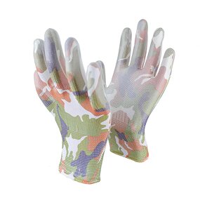 Printed PU Coated Gloves Manufacturer - Custom Logo Gardening Safety Glove