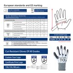 Cut Resistant PU Coated Gloves Manufacturer - Level 5 HPPE Glass Proof Anti Cut