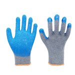 Cotton Latex Work Gloves Manufacturer - 10G Crinkle Finish for Construction