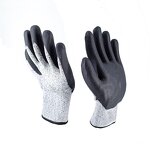 Cut Resistant Foam Nitrile Gloves Supplier - HPPE Knitted Level 5 Work Gloves