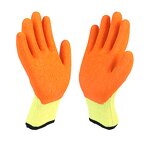 Cotton Latex Work Gloves Manufacturer - 10G Crinkle Finish for Construction