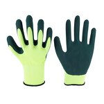 Latex Coated Safety Gloves Factory - Black Latex Sandy Finish Industrial Gloves
