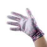 PU Coated Safety Gloves Supplier - Black and White Work Gloves for Electrical