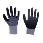 Nitrile Safety Foam Glove Manufacturer - 15G Nylon Spandex Black Nitrile Micro