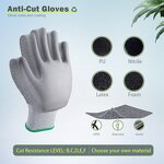 HPPE Anti Cut Safety Gloves Factory - Level 5 Protection Polyurethane Glove
