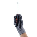 Nitrile Coated Gloves Factory - Grey Polyester Three Quarter Coating Industrial