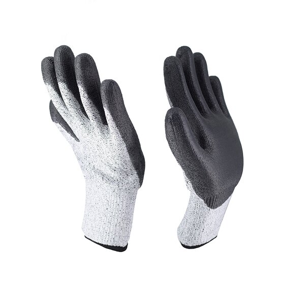 Cut Resistant PU Coated Gloves Manufacturer - ANSI Level A4 CE Certified Black
