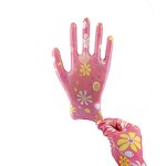 Printed Nitrile Coated Gloves Supplier - for Gardening Woman Farming Construction