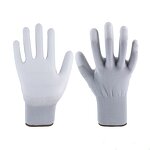 PU Coated Work Gloves Manufacturer - Black Breathable Heavy Duty CE Protection