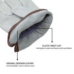 Leather Work Gloves Manufacturer - Protective Waterproof Fleece Lined for Driving