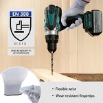 PU Coated Work Gloves Manufacturer - Black Breathable Heavy Duty CE Protection