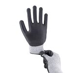 Cut Resistant PU Coated Gloves Manufacturer - ANSI Level A4 CE Certified Black