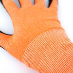 Nitrile Coated Work Gloves Factory - Black Nitrile Sandy Finish Safety Gloves