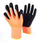 Nitrile Coated Work Gloves Factory - Black Nitrile Sandy Finish Safety Gloves